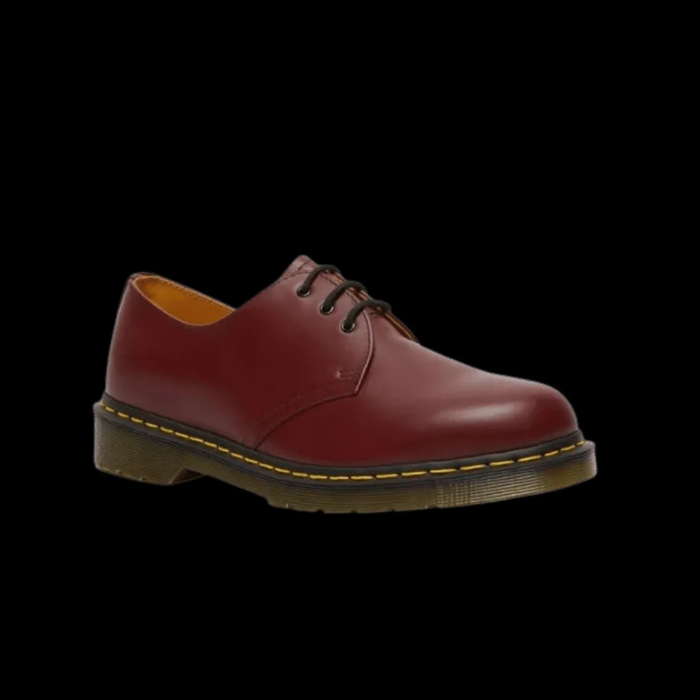 Dr Martens 1461 Smooth Leather Oxford Shoes Cherry Red  - HypeFly India View 2