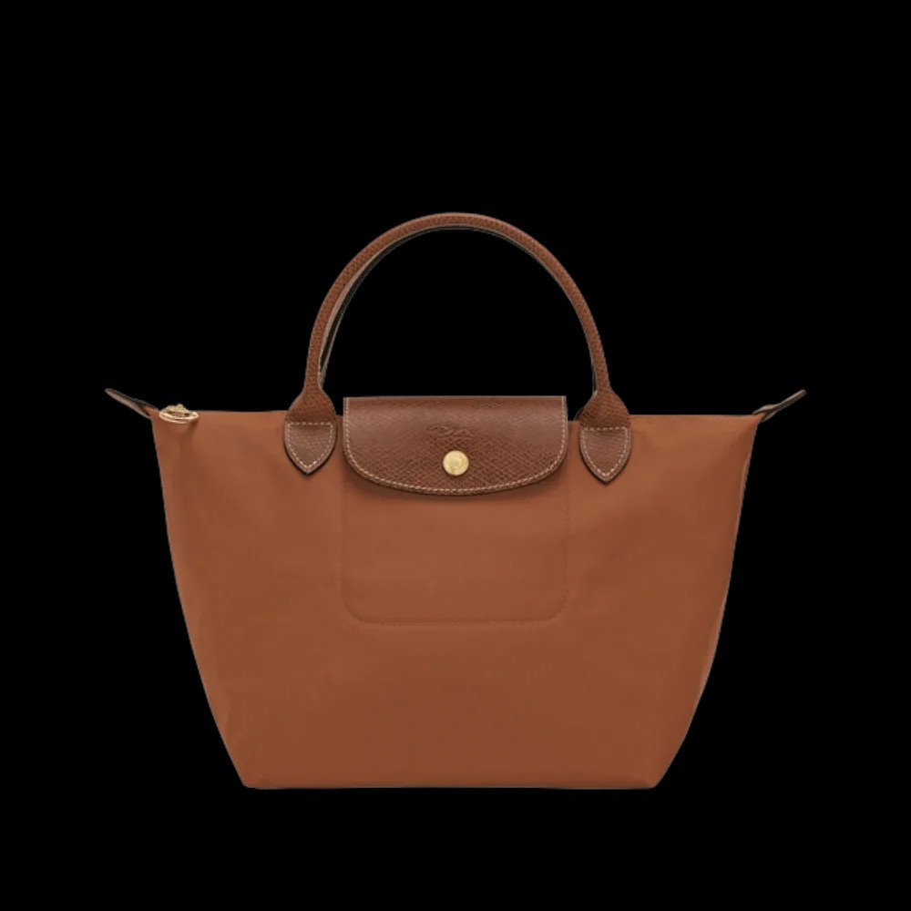 Longchamp Le Pliage Original S Handbag Cognac - Recycled canvas - HypeFly India View 1