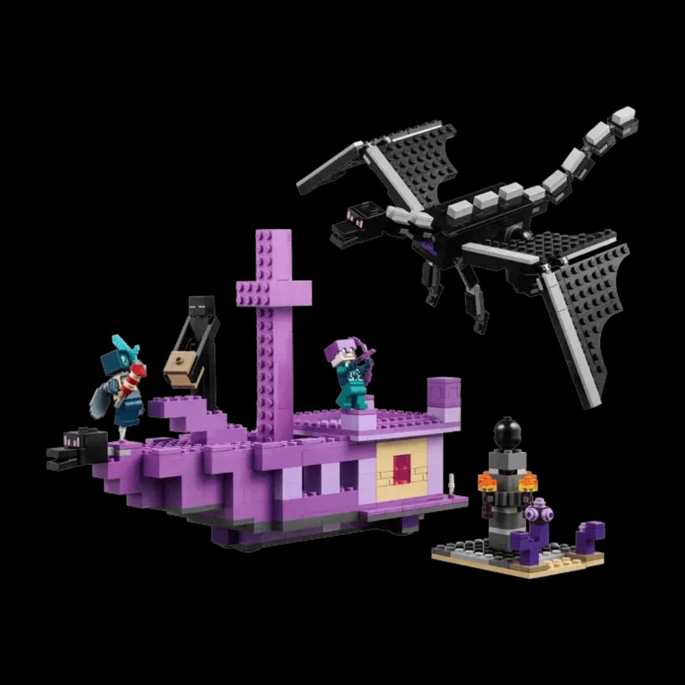 Lego Minecraft The Ender Dragon and End Ship - HypeFly India View 3