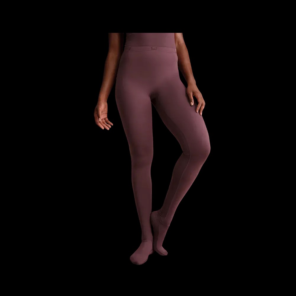 Nike X Skims Women's High-Waisted Footsie Grip Leggings CURRANT - HypeFly India View 1