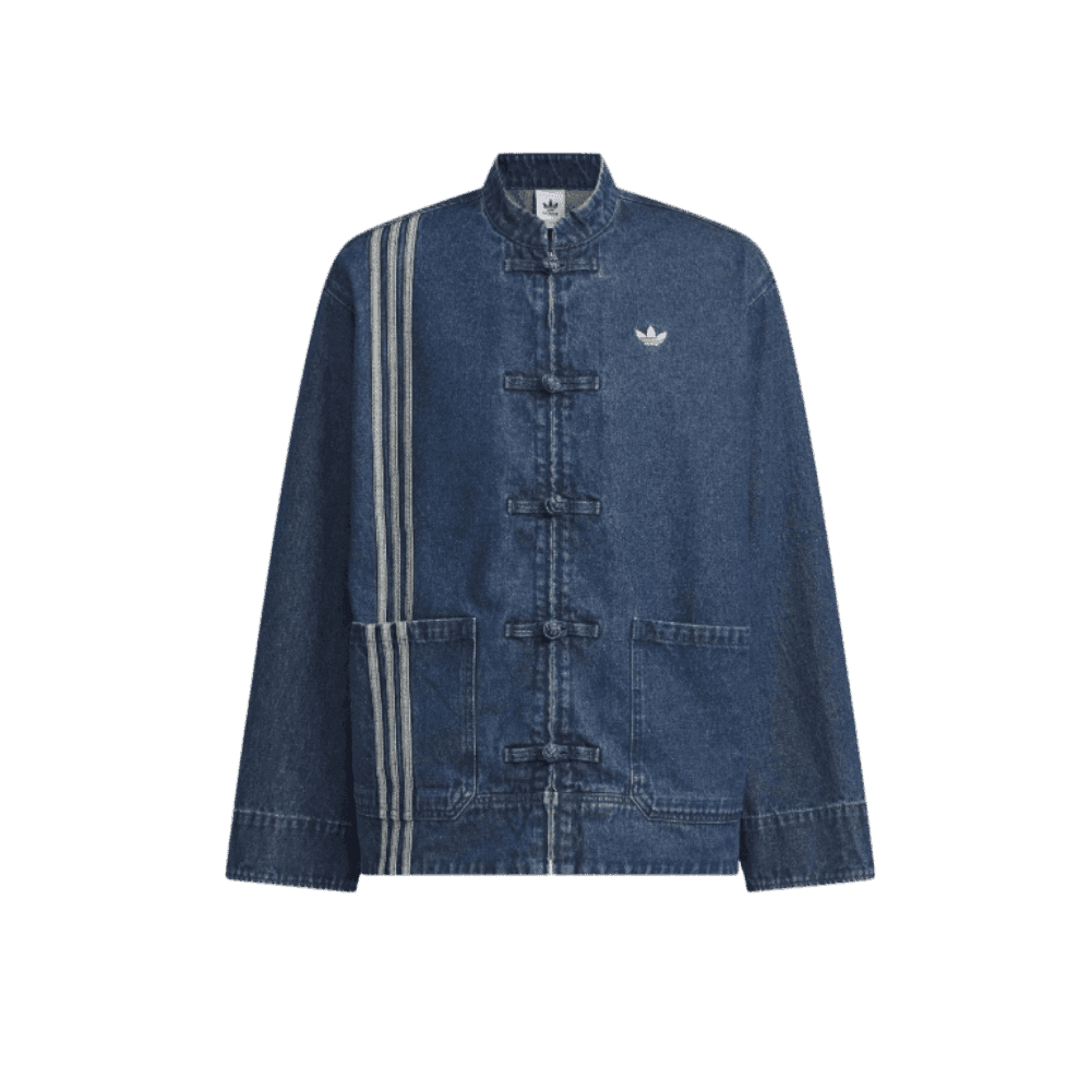 adidas CTT Oversized Chinese Track Top 3.0 Jacket Medium Blue Denim - HypeFly India View 1