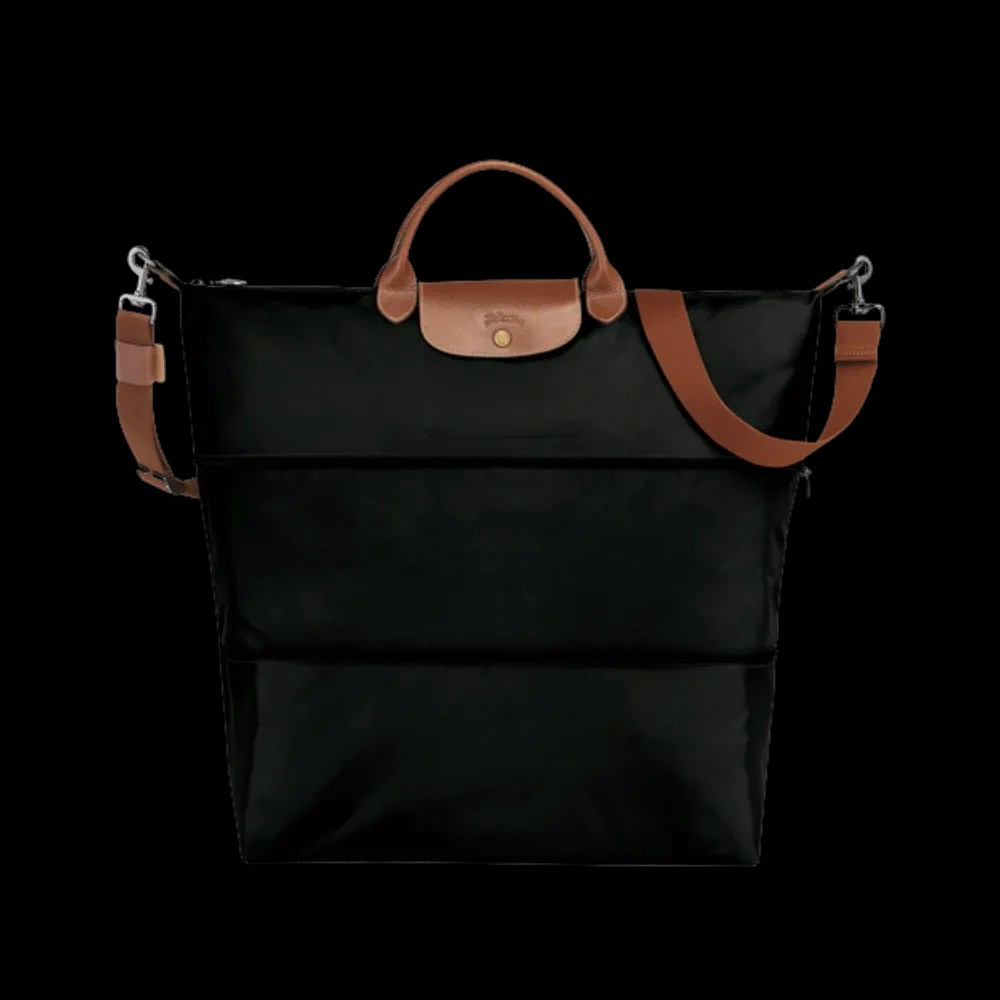 Longchamp Le Pliage Original Travel bag expandable Black - Recycled canvas - HypeFly India View 1