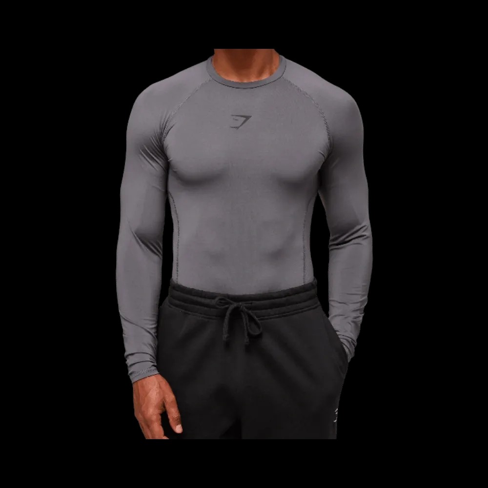 Gymshark Element Baselayer Long Sleeve T-Shirt Dark Grey - HypeFly India View 5