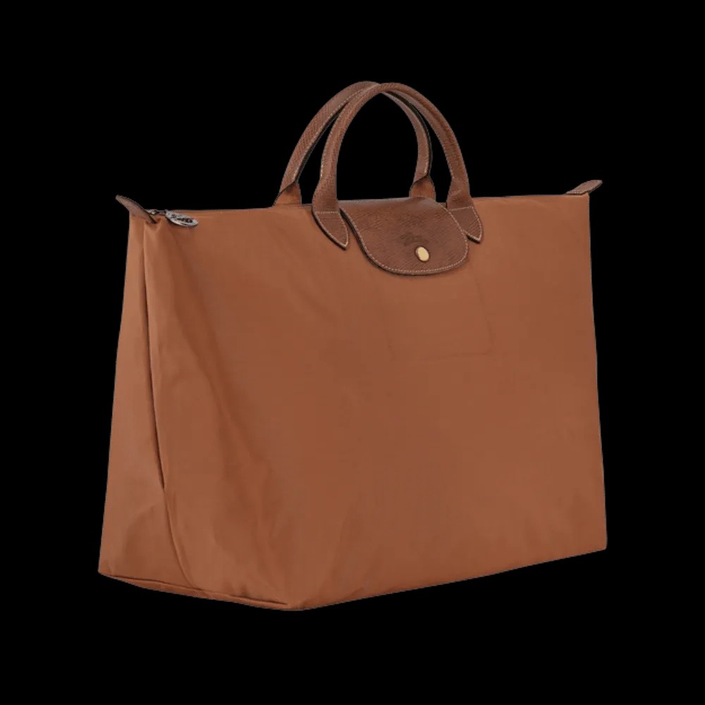 Longchamp Le Pliage Original L Travel bag Cognac - Recycled canvas - HypeFly India View 3