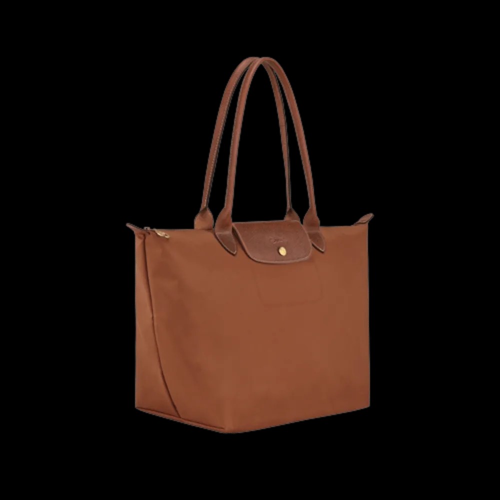 Longchamp Le Pliage Original M Tote bag Cognac - Recycled canvas - HypeFly India View 2