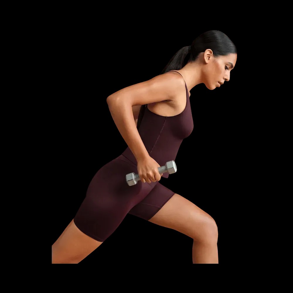 Nike X Skims Shine Women's V-Neck Tank Top CURRANT - HypeFly India View 4