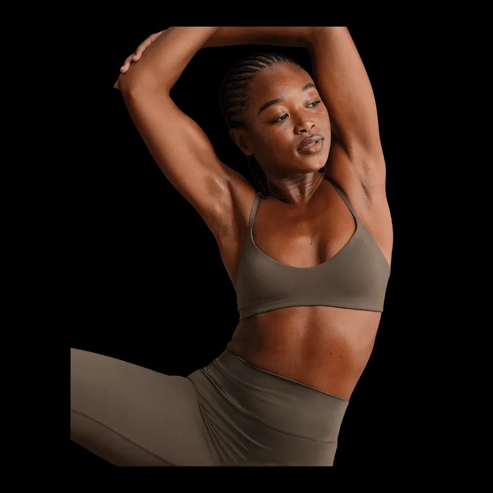 Nike X Skims Matte Women's Micro-Scoop Bra Dark Sepia - HypeFly India View 4