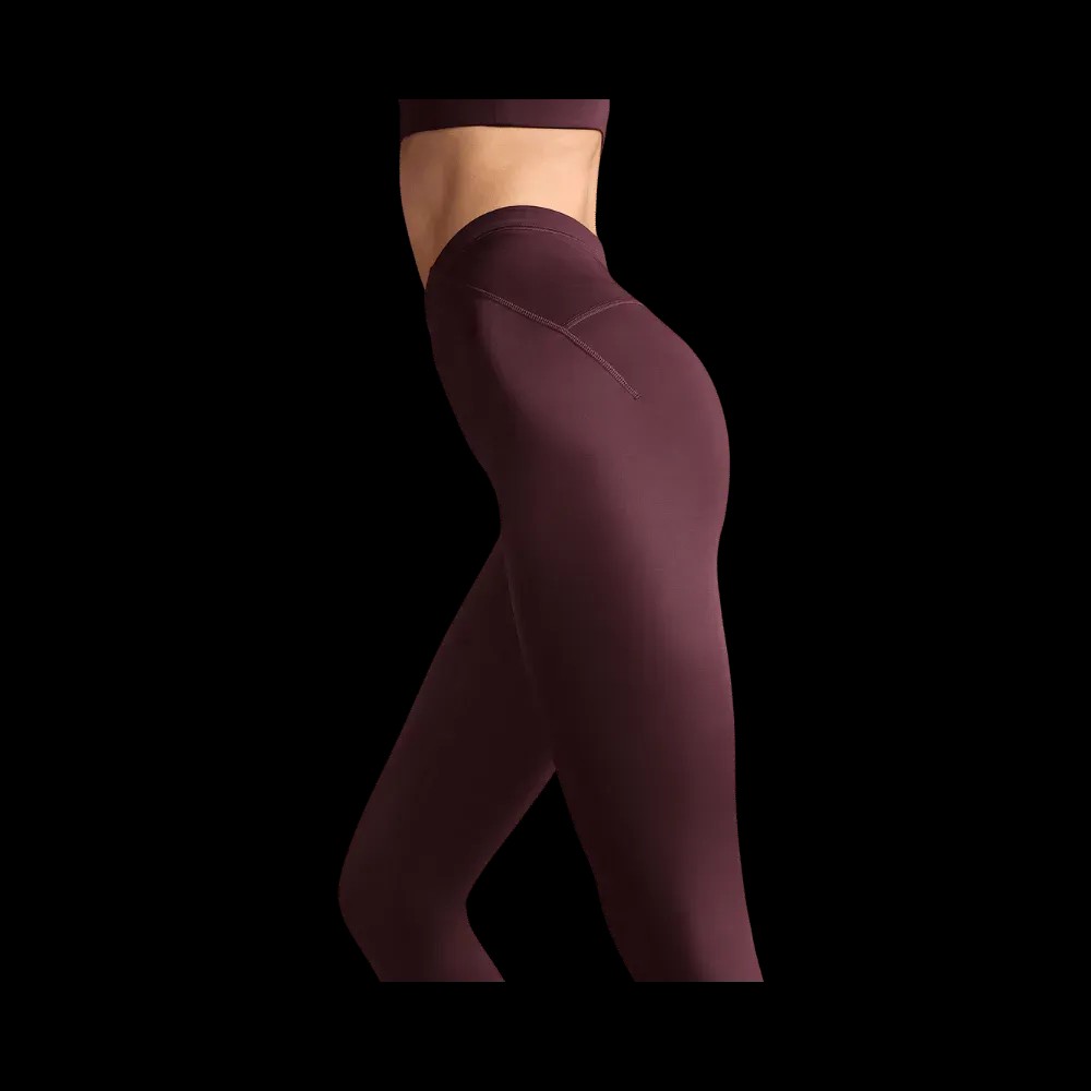 Nike x Skims Shine Women's High-Waisted 17" Leggings with Drawcord CURRANT - HypeFly India View 3