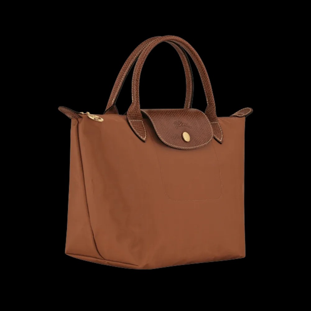 Longchamp Le Pliage Original S Handbag Cognac - Recycled canvas - HypeFly India View 2
