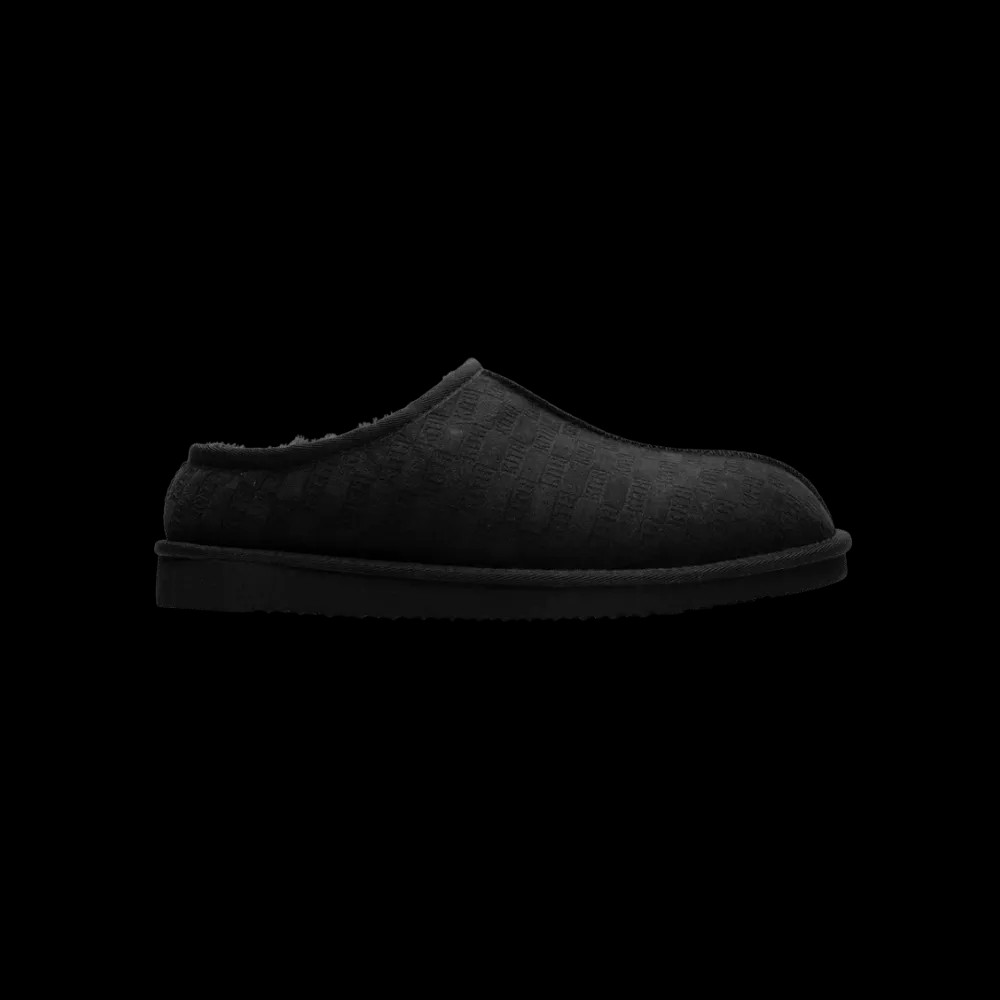 Kith Monogram Shearling Slippers - Black - HypeFly India View 1