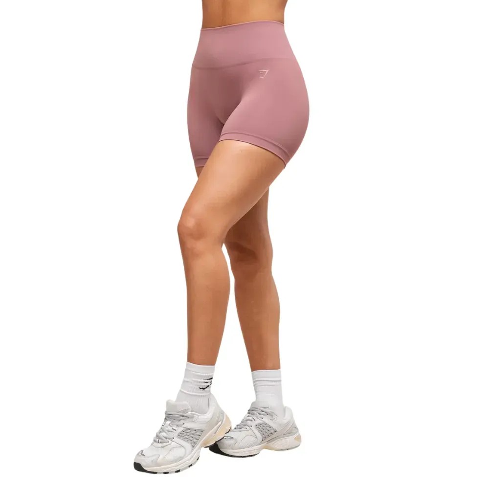 Gymshark Lift Seamless Shorts Calm Pink - HypeFly India View 2