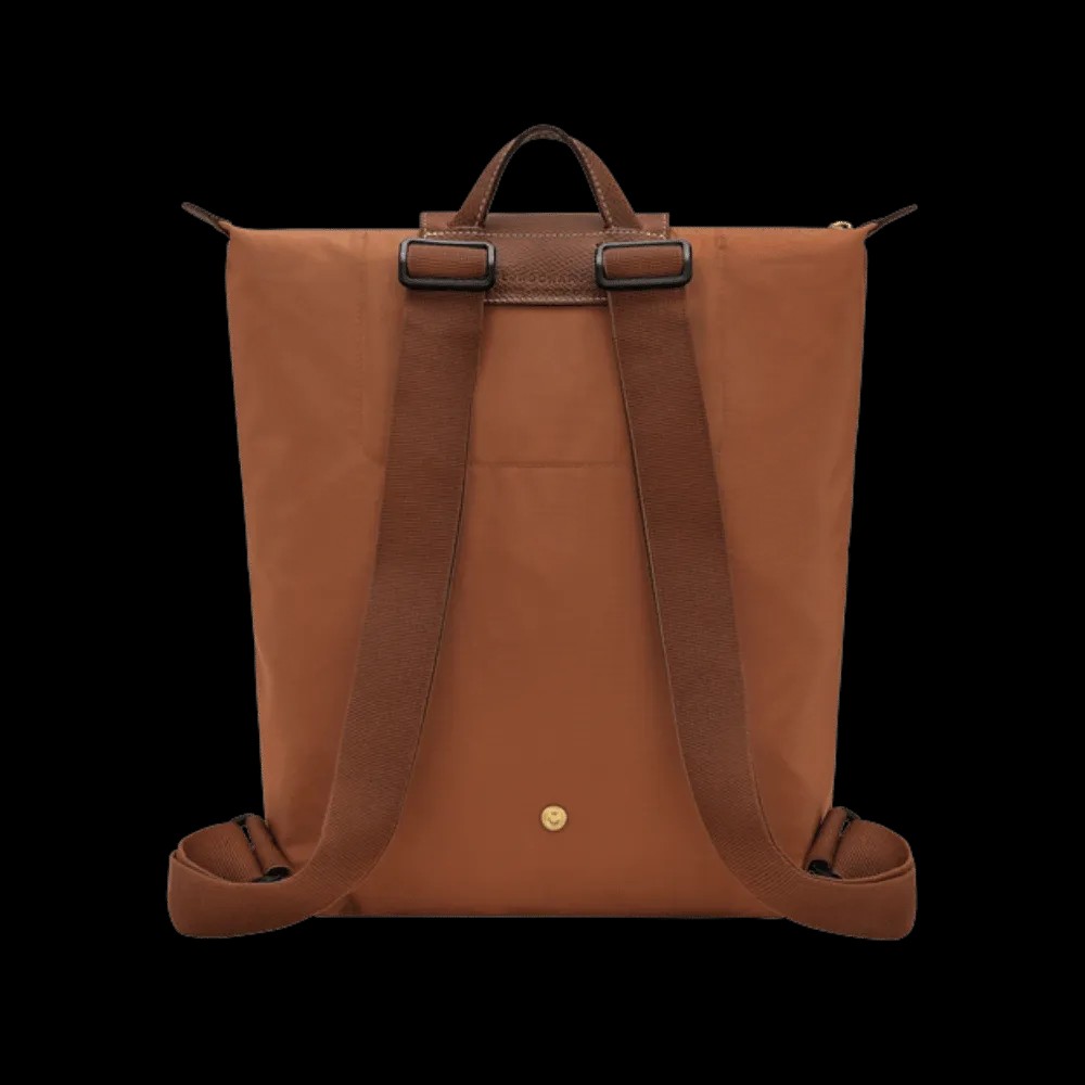 Longchamp Le Pliage Original M Backpack Cognac - Recycled canvas - HypeFly India View 3