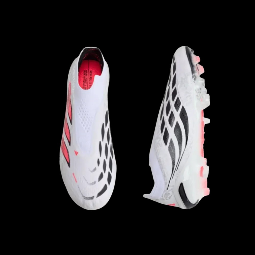Adidas Predator Elite Laceless Firm Ground Soccer Cleats Cloud White - HypeFly India View 3