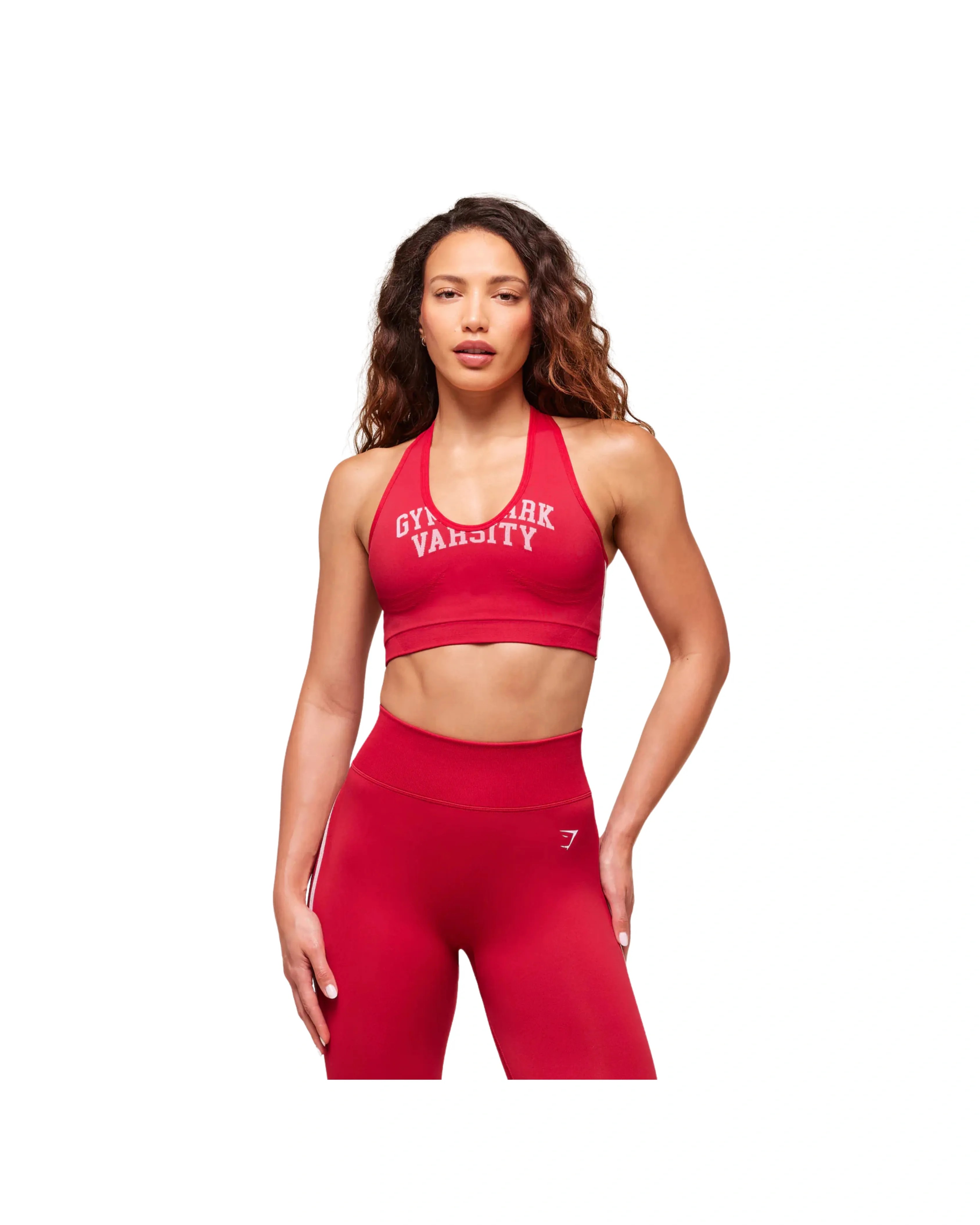 Gyshark Lift Varsity Seamless Tank Carmine Red - HypeFly India View 1