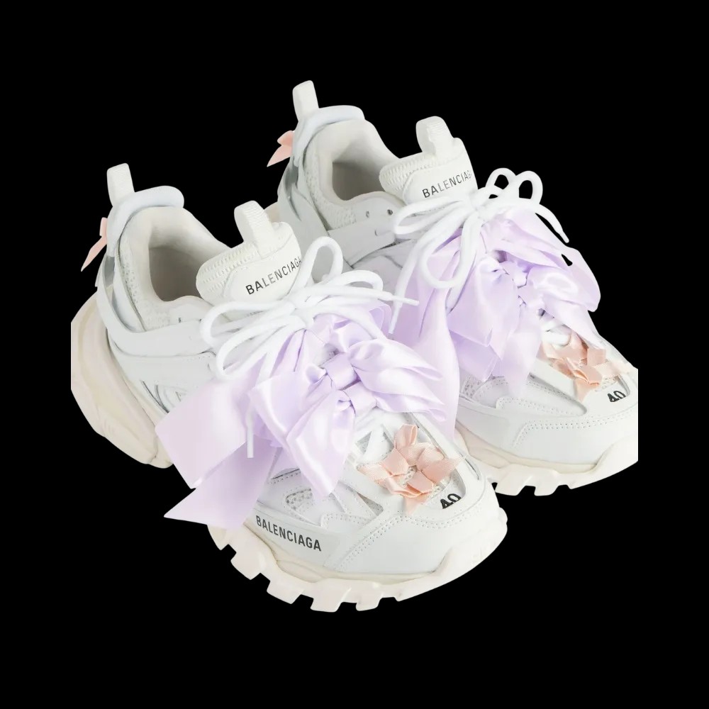 Balenciaga Track Bow Sneaker In White - HypeFly India View 5