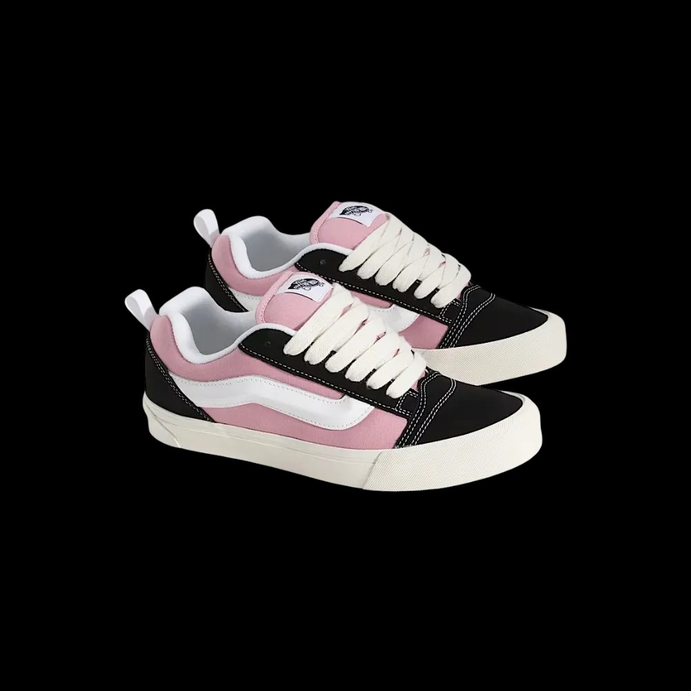 Vans Knu Skool Shoe Black And Pink - HypeFly India View 5