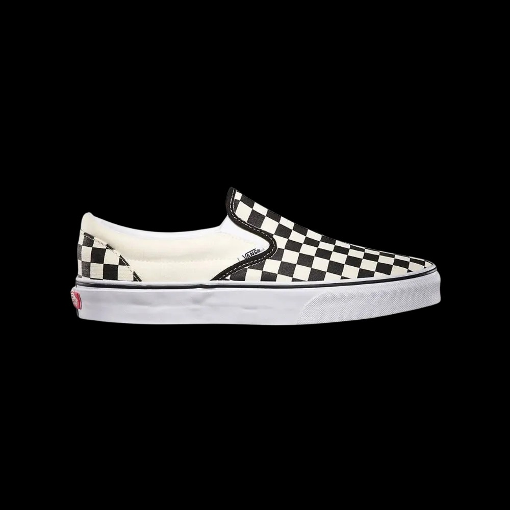 Vans Classic Slip-On Checkerboard Shoe Off White - HypeFly India View 1
