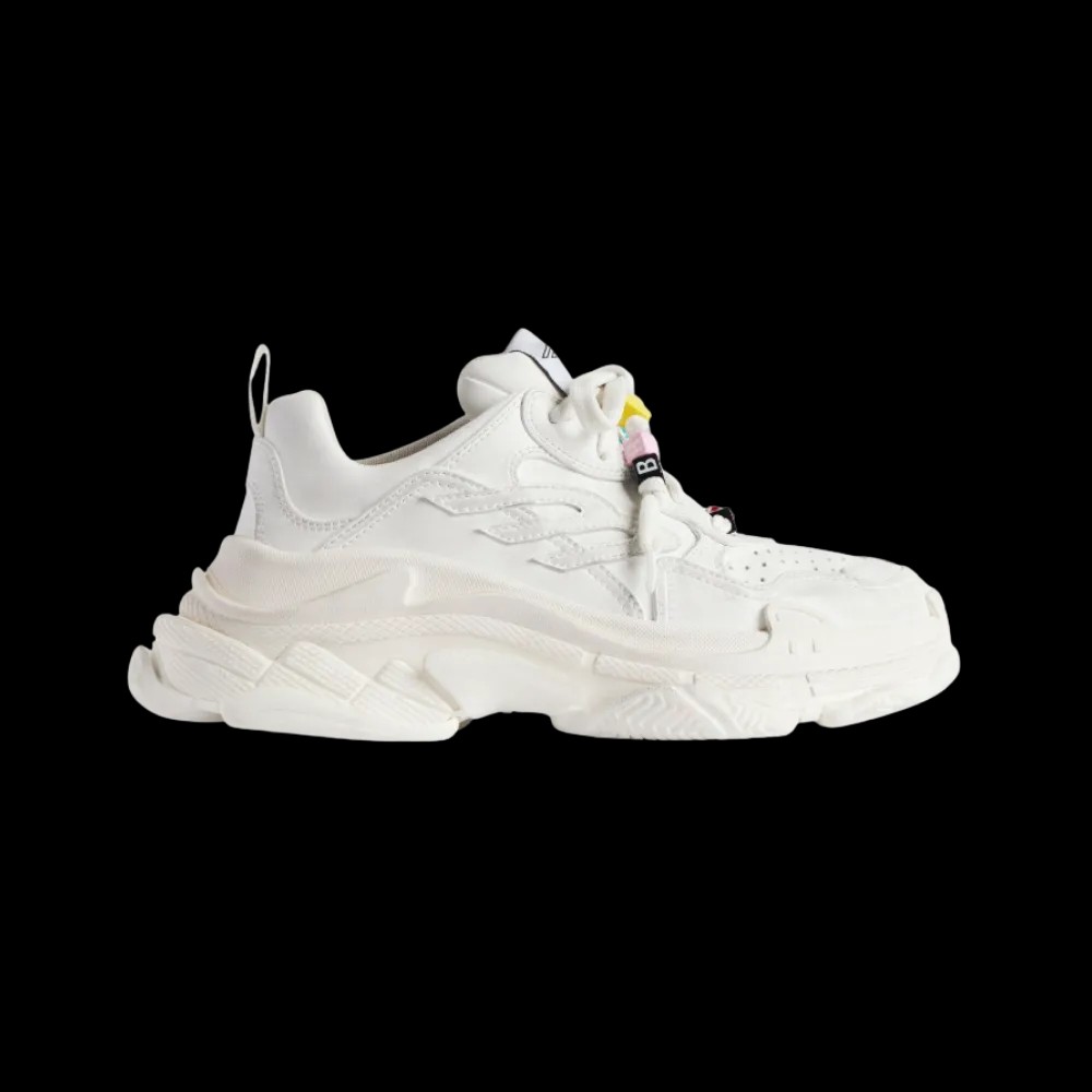 Balenciaga Triple S Sporty Sneaker With Charms In White - HypeFly India View 1