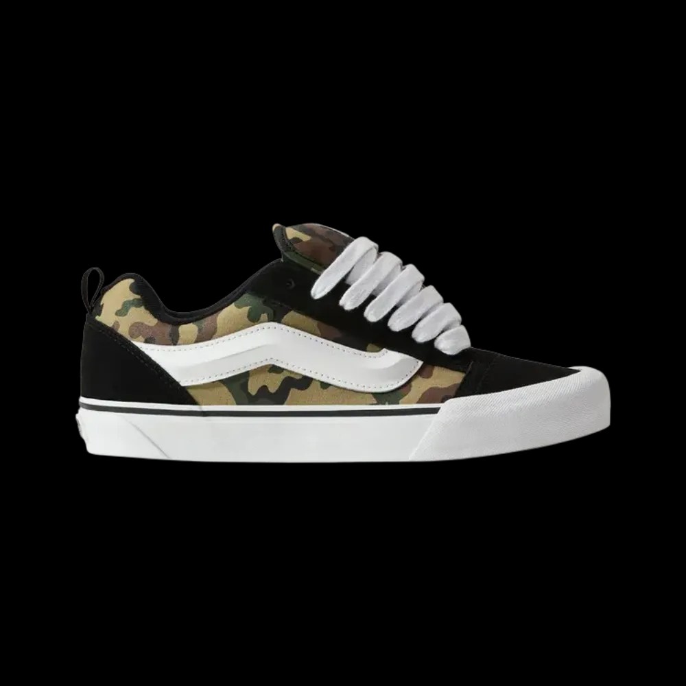 Vans Knu Skool Shoe Black And Green - HypeFly India View 1