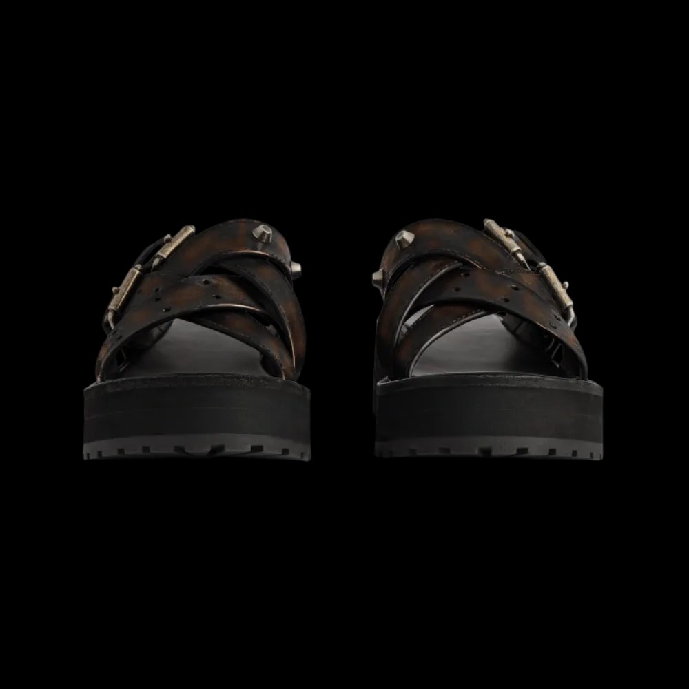Balenciaga Venom Open Mule In Brown - HypeFly India View 4