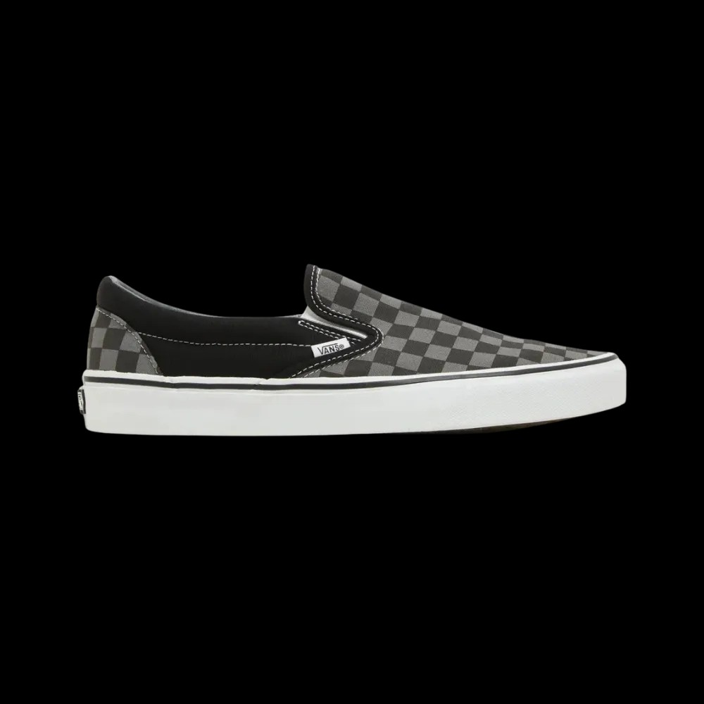 Vans Classic Slip-On Checkerboard Shoe Pewter Grey - HypeFly India View 1