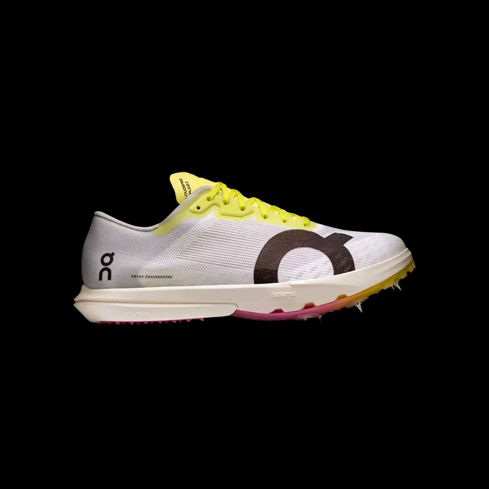 On Running Cloudspike Amplius 2 White Raspberry - HypeFly India View 1