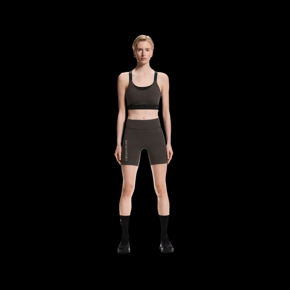 On Short Tights Erewhon Espresso | Black - HypeFly India View 1