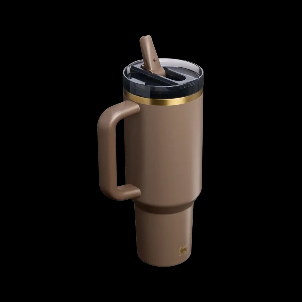 Stanley Quencher ProTour Flip Straw Tumbler (40OZ) Espresso Gold - HypeFly India View 2