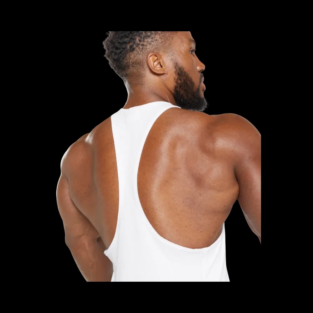 Gymshark React Stringer Slim Fit White - HypeFly India View 5