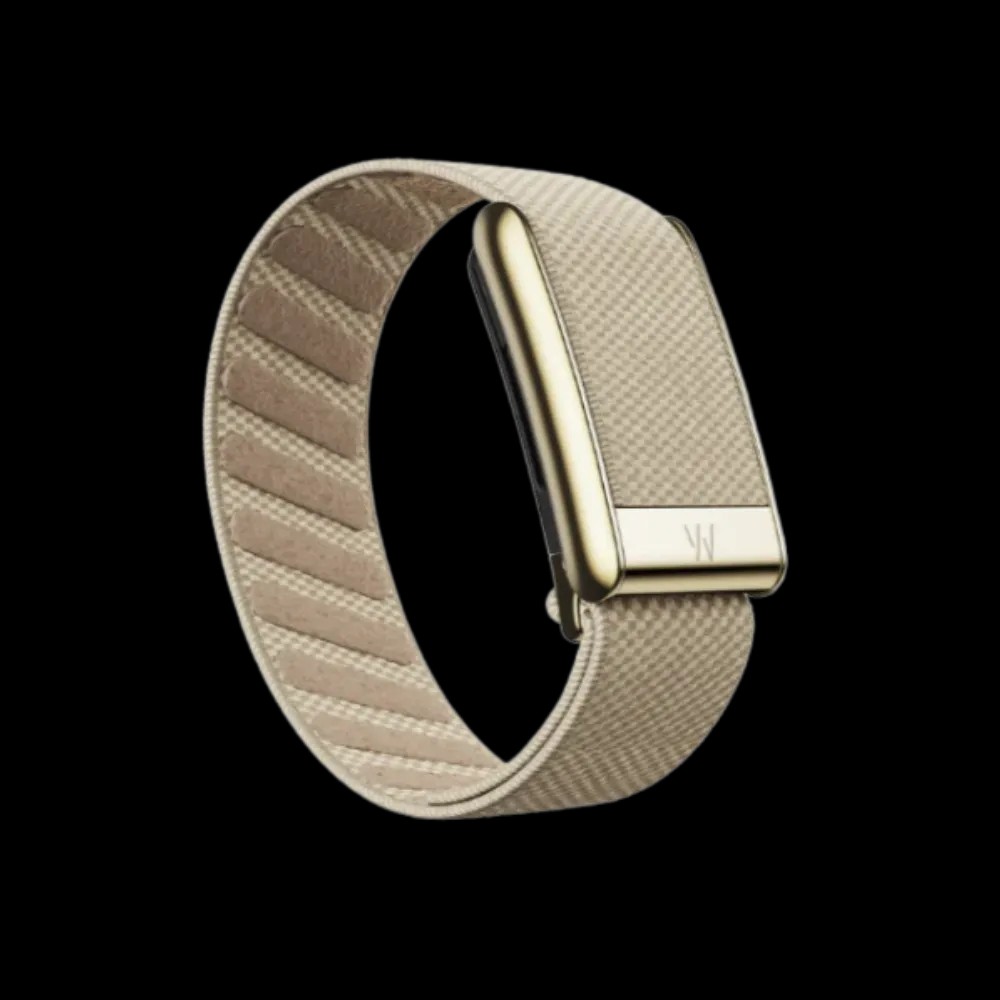 Whoop 5.0 Peak / MG Life Superknit Luxe Dune with Gold Band (Strap Only)  - HypeFly India View 1