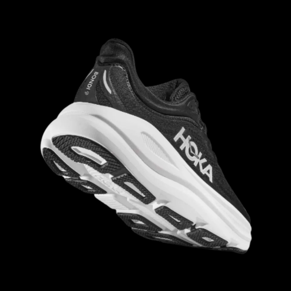 Hoka Bondi 9 Black And White - HypeFly India View 4
