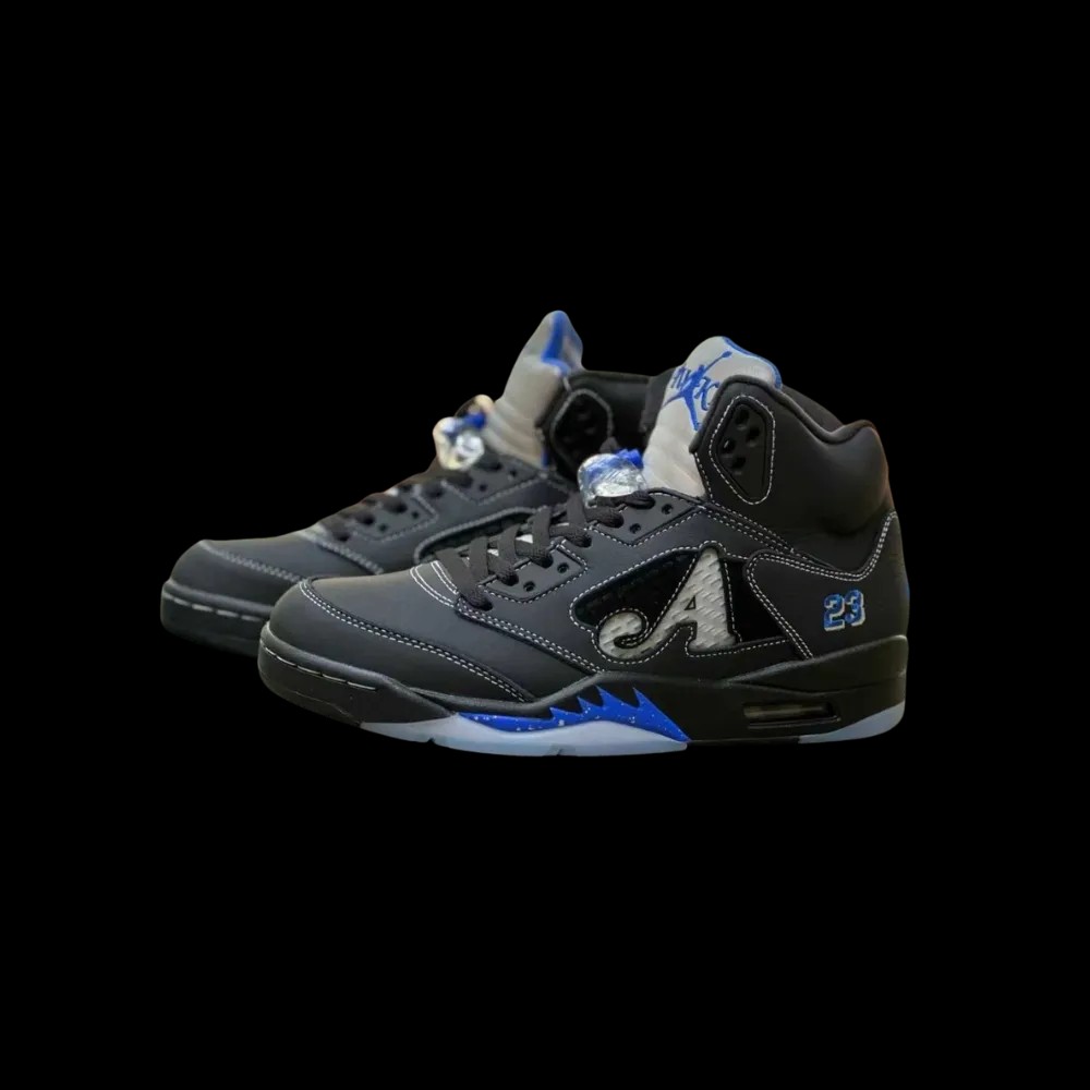 Awake NY x Air Jordan 5 Retro 'Boro - Racer Blue' - HypeFly India View 4