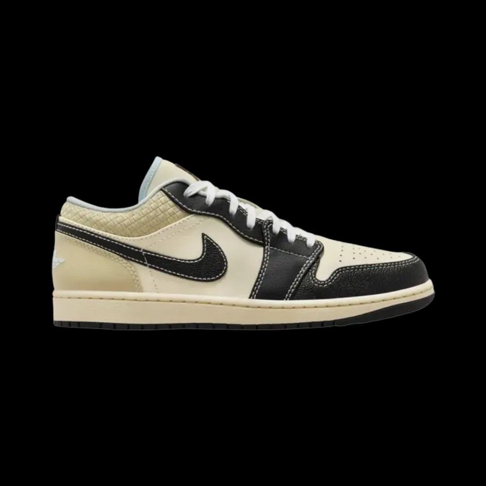 Air Jordan 1 Low SE 'Coconut Milk Black Muslin' - HypeFly India View 1