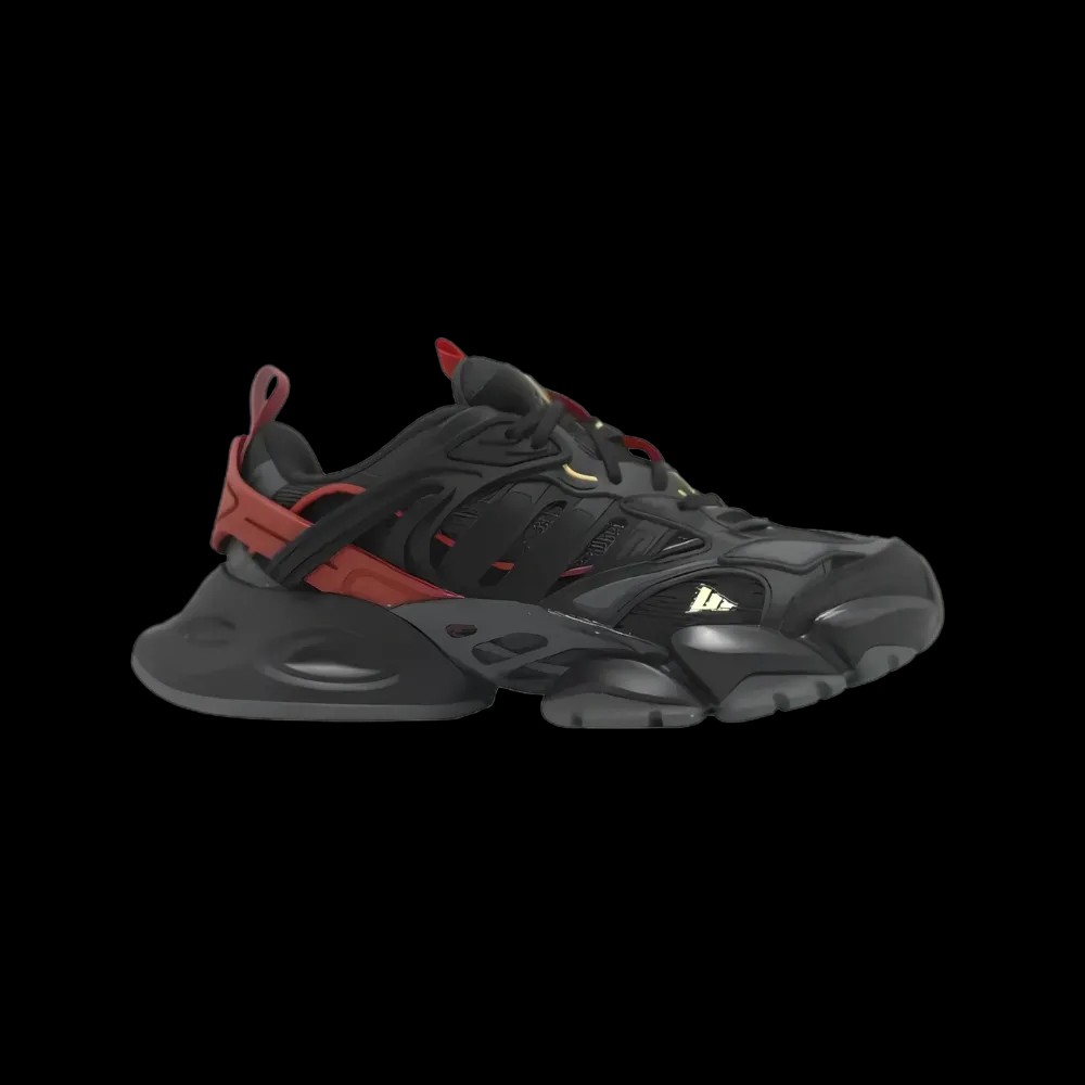 Adidas XLG Runner Deluxe Black Gold Metallic Red - HypeFly India View 1