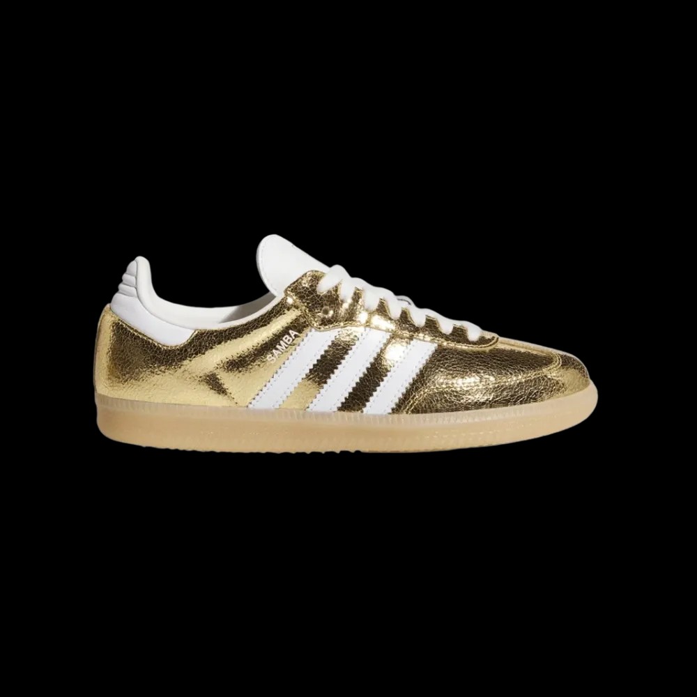 Adidas Samba OG 'Cracked Metallic Pack - Gold' - HypeFly India View 1