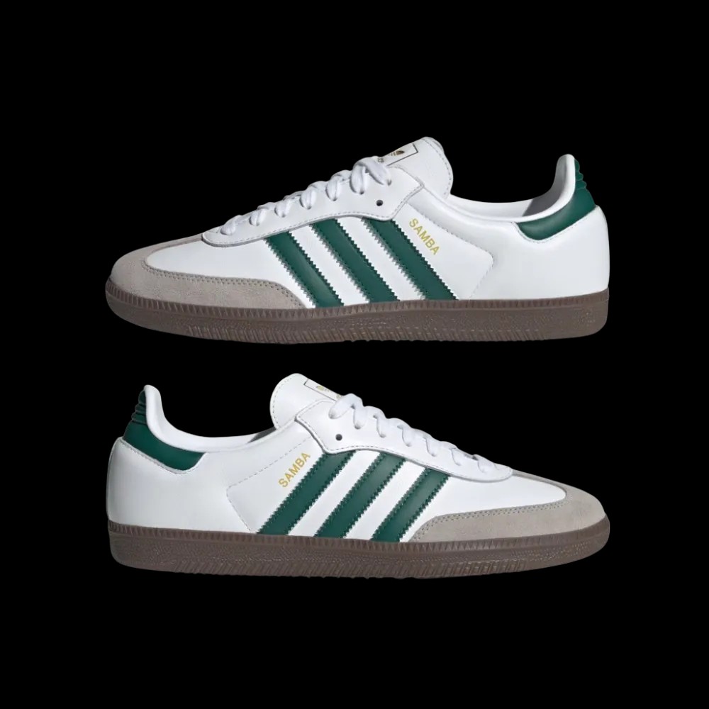 Adidas Samba OG 'Cloud White Collegiate Green' - HypeFly India View 5