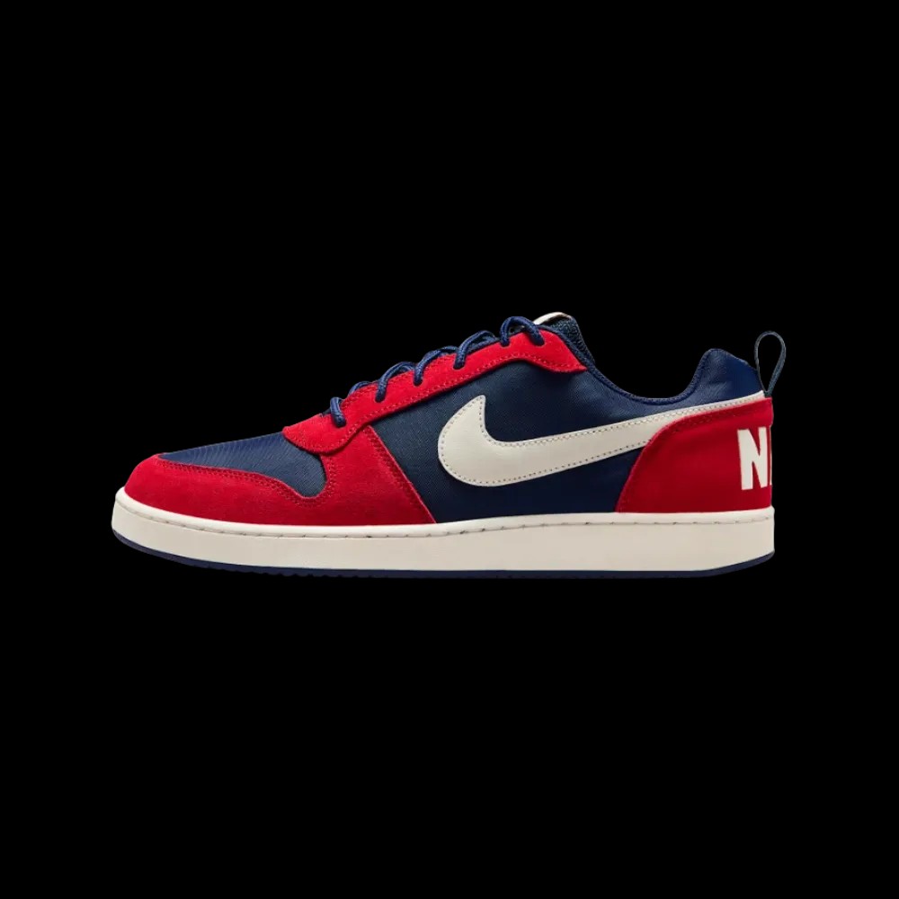 Nike Court Borough Low Premium Sneaker Navy Red - HypeFly India View 2