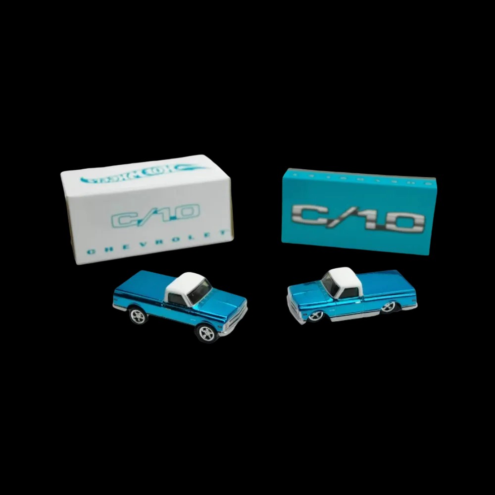 Hot Wheels RLC '69 Chevy C-10 Blue - HypeFly India View 1