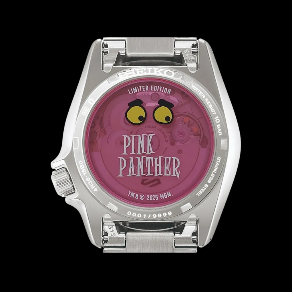 Seiko 5 Sports Pink Panther Limited Edition SRPM07 - HypeFly India View 5