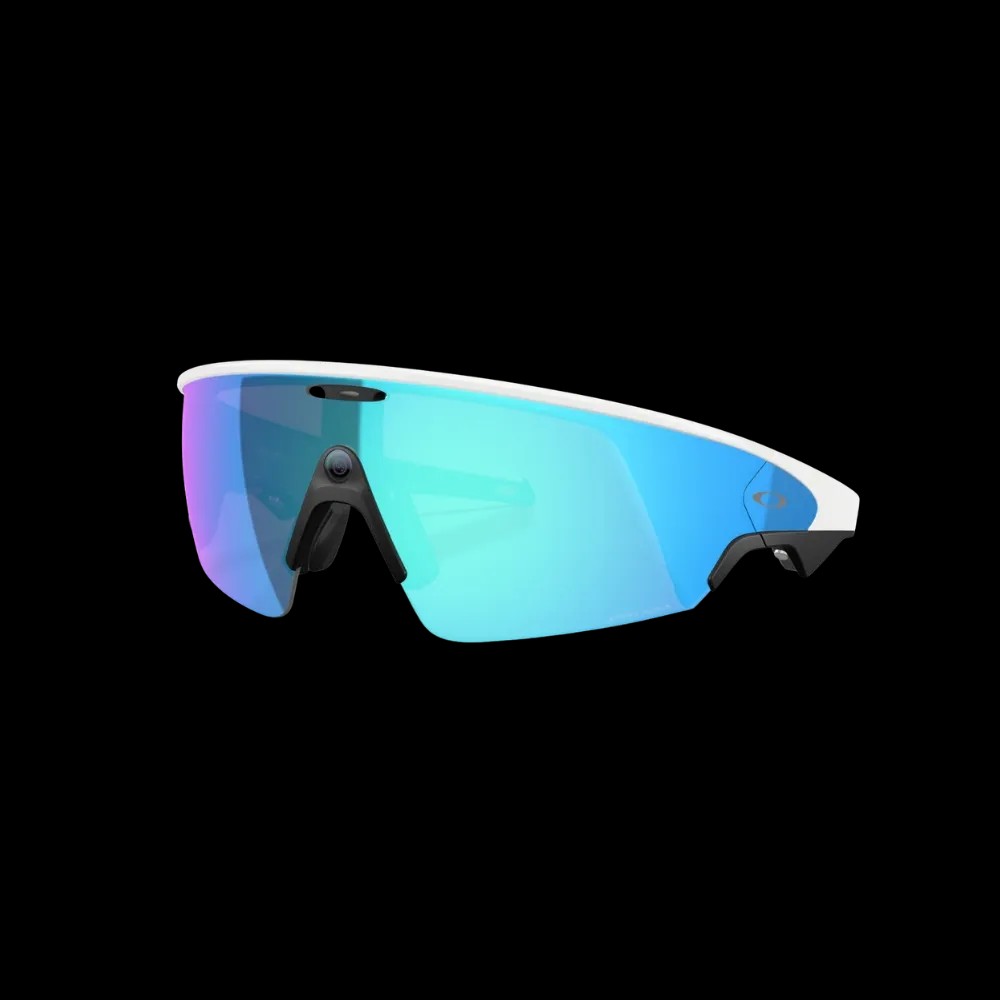 Meta x Oakley Sunglass Vanguard Prizm Sapphire Lenses with White Frame - HypeFly India View 1