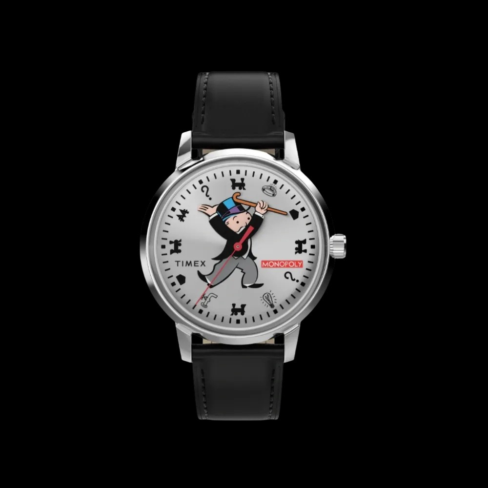 Timex x Monopoly Marlin 38mm Leather Strap 'Silver Tone' - HypeFly India View 1