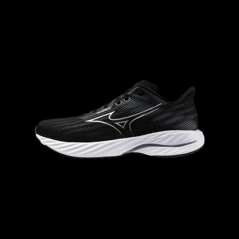Mizuno Wave Inspire 21 Black-Silver - HypeFly India View 3