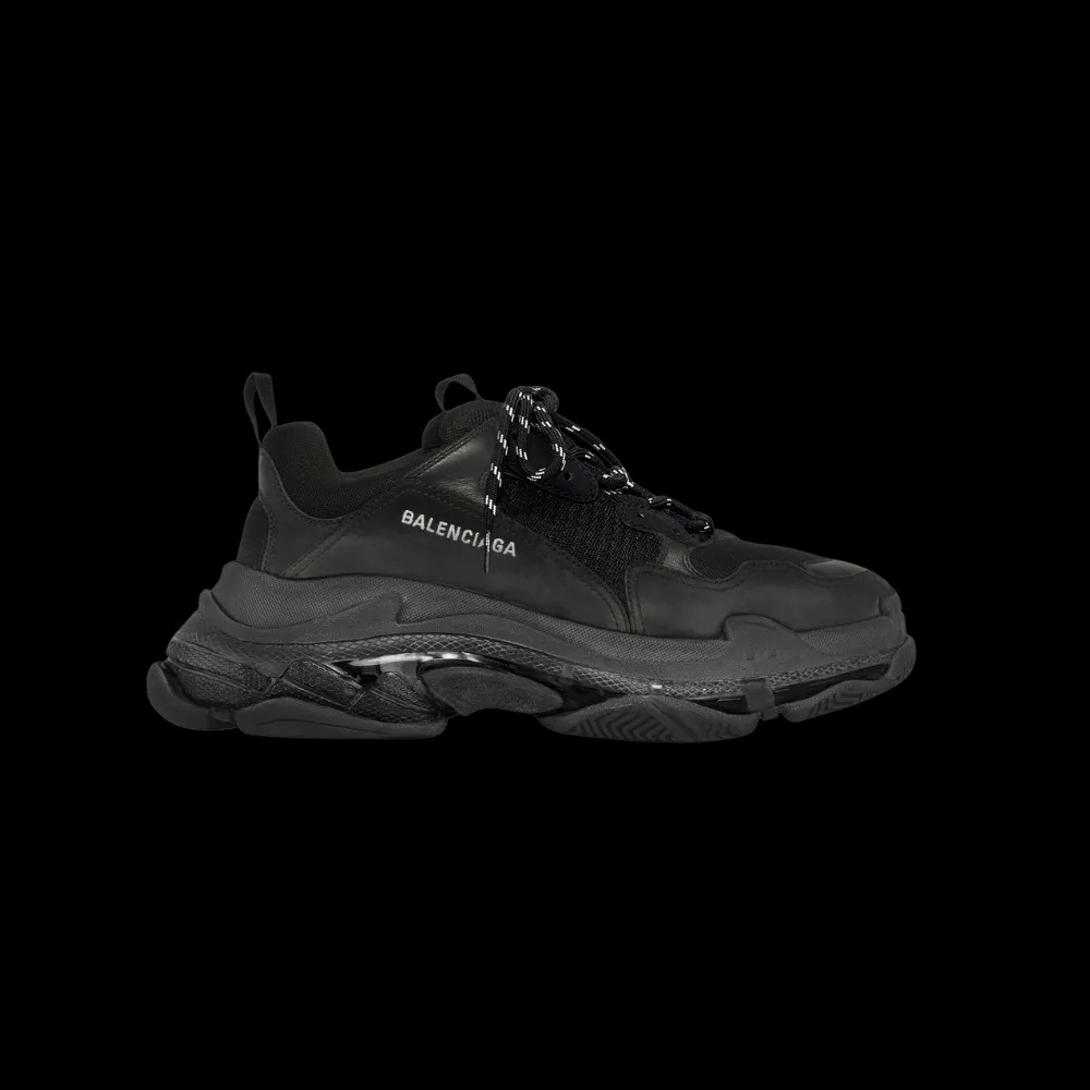 Balenciaga Triple S Clear Sole Sneaker In Black - HypeFly India View 1