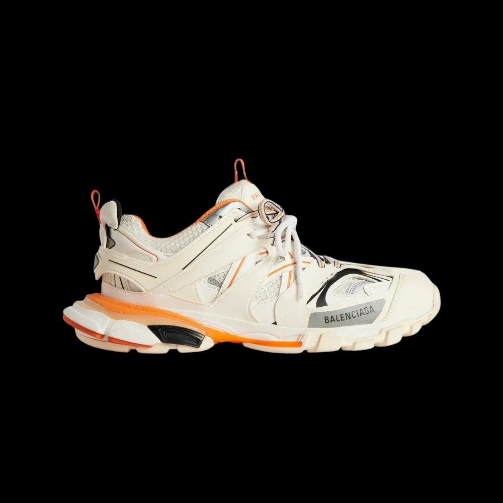 Balenciaga Track Sneaker In 'White Orange' - HypeFly India View 1