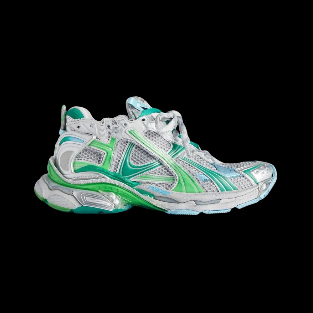 Balenciaga Runner Sneaker In Green - HypeFly India View 1