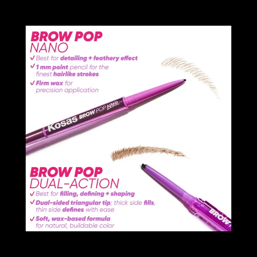 Kosas Cosmetics Brow Pop Nano "Black" - HypeFly India View 3