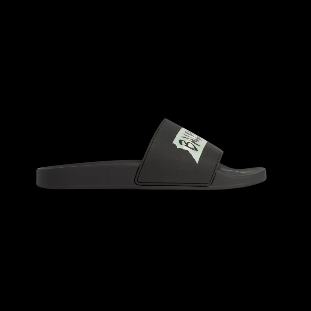 Balenciaga Pool Slide Sandal In Black - HypeFly India View 1