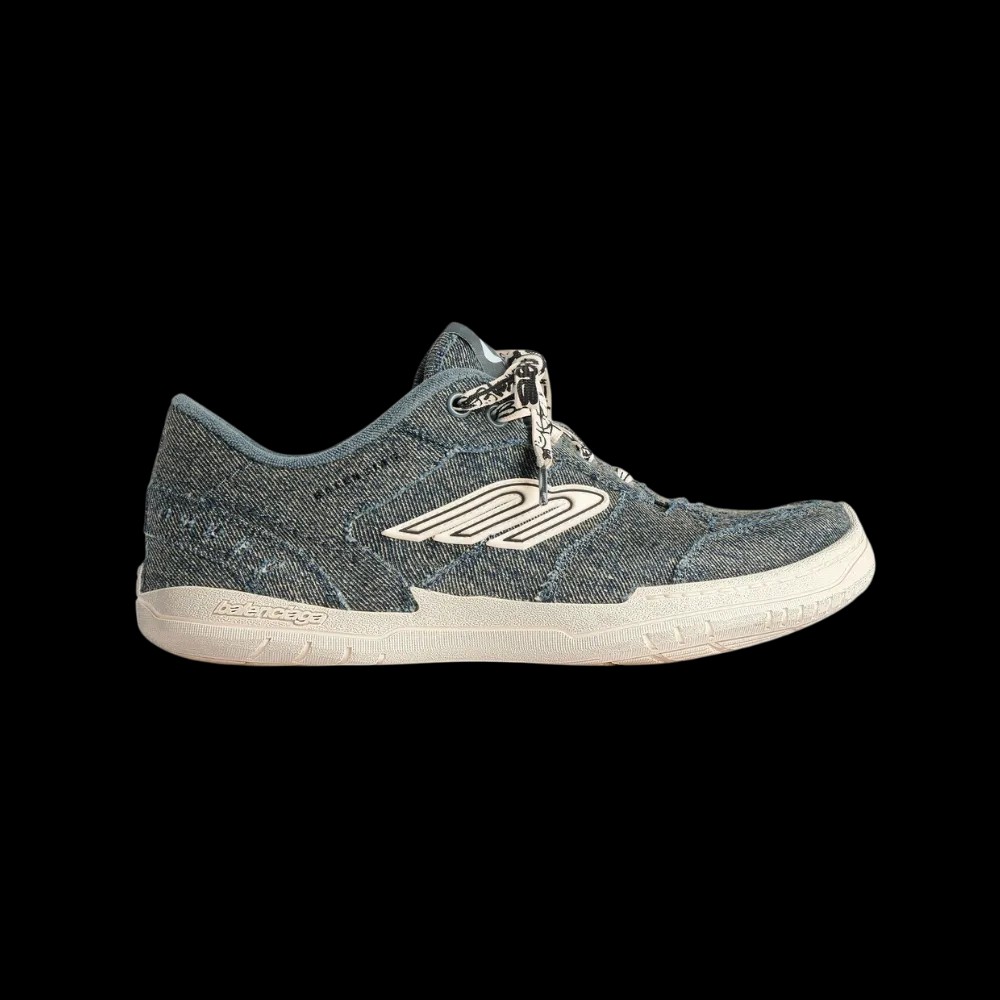 Balenciaga Hamptons Denim Sneaker In Off White - HypeFly India View 1