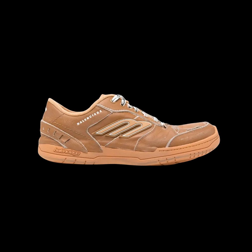 Balenciaga Hamptons Medium Worn-Out Sneaker In Camel - HypeFly India View 1