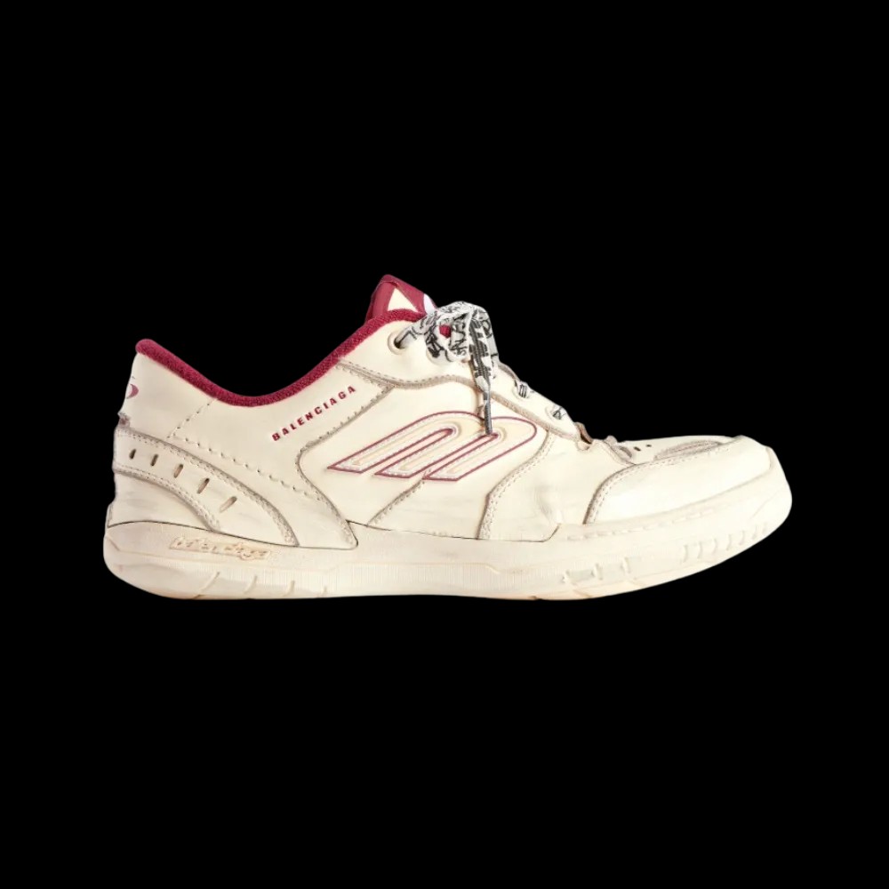 Balenciaga Hamptons Medium Worn-Out Sneaker In Off White - HypeFly India View 1